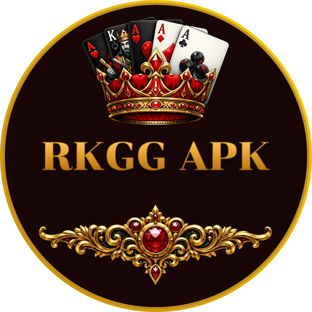 Pramugari kasino Indonesia yang percaya diri di studio kasino langsung modern dengan pencahayaan neon terang dan roda roulette, menampilkan lingkungan permainan langsung premium RKGG APK